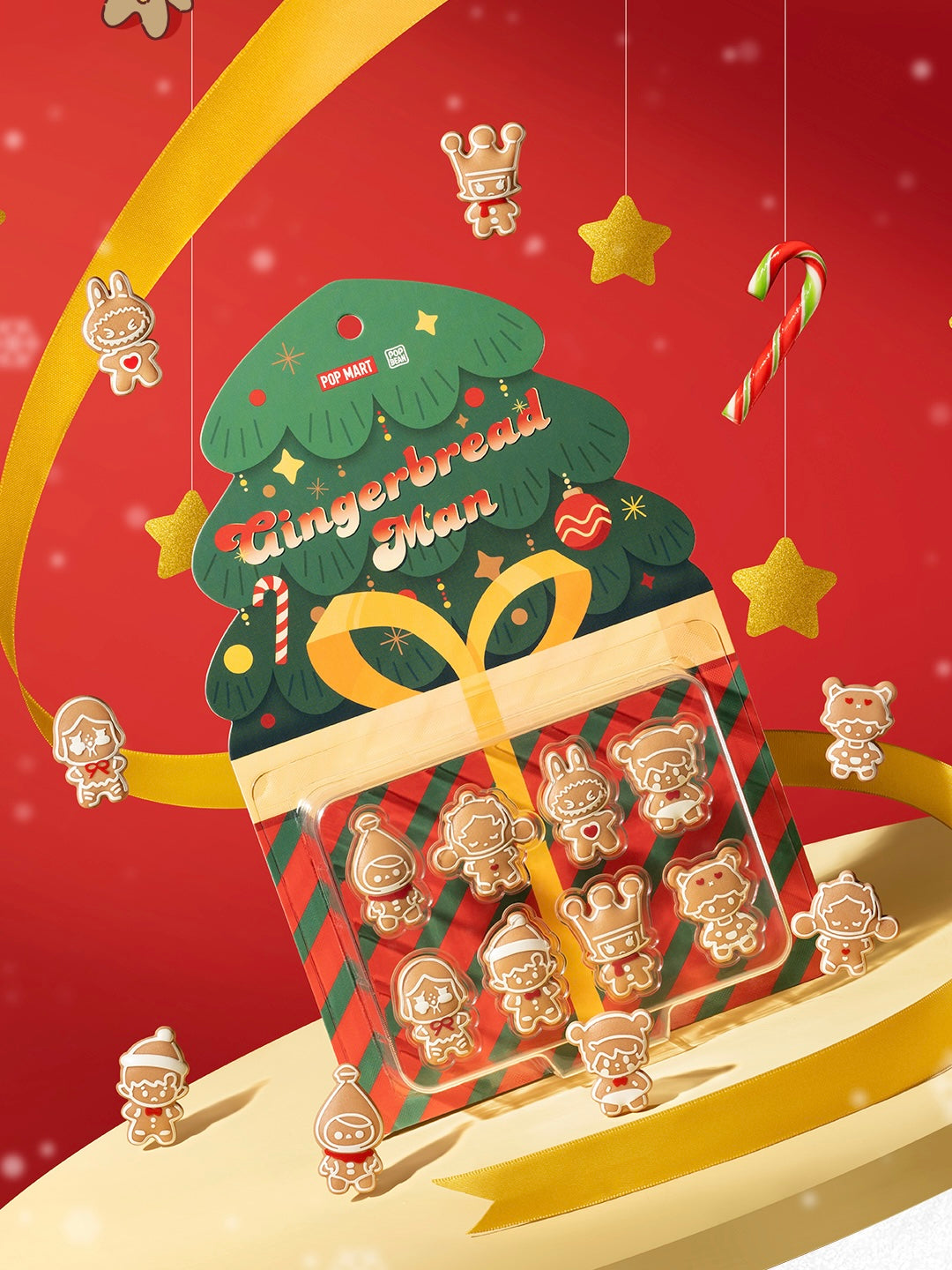POP BEAN 13 - Gingerbread Man Series Mini Charm Toy Figure 11/24/2023