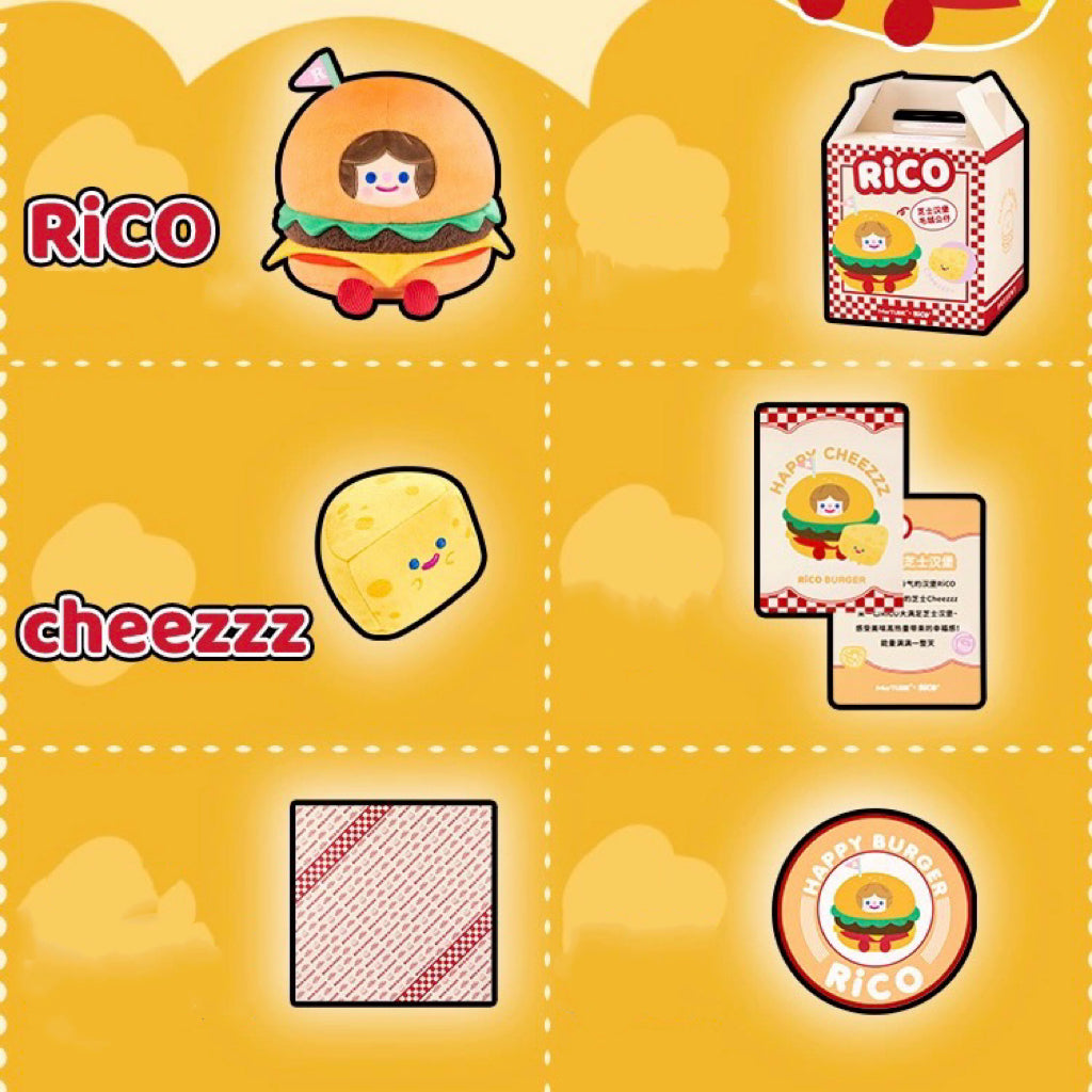 RiCO Burger Plush Big Size Toy