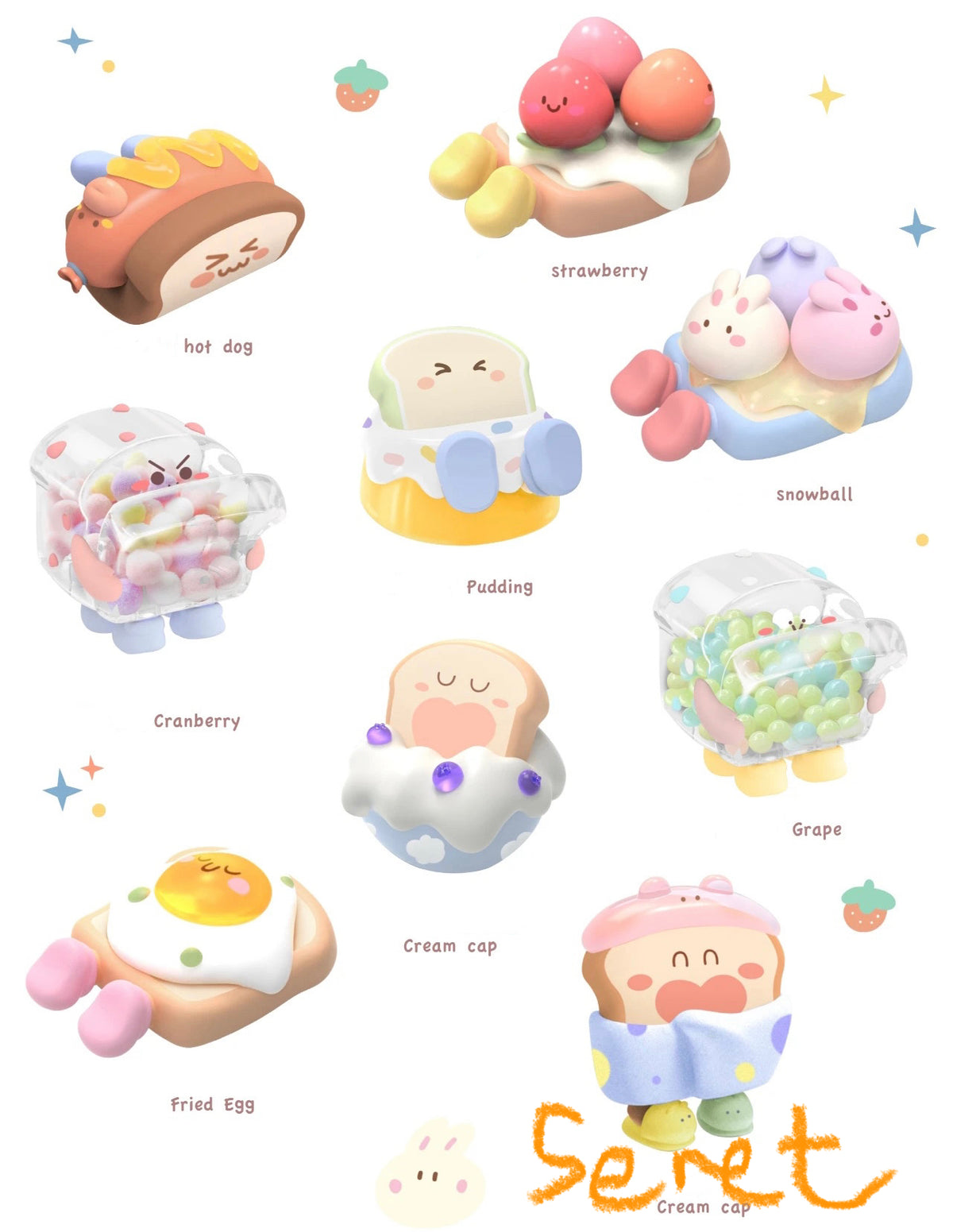 【SALE before US May Tariff】 
Toas Bread 2 - Bread Planet and Friend Series Mystery Box Blind Box Toy Figure