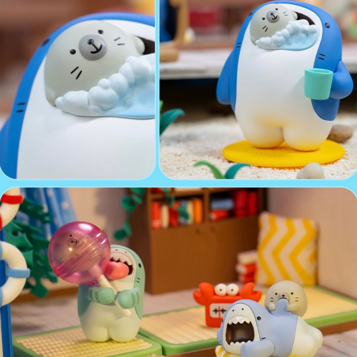 Same-Z Shark Seal - Soft and Delicious Series Mystery Box Blind Box Toy Figure