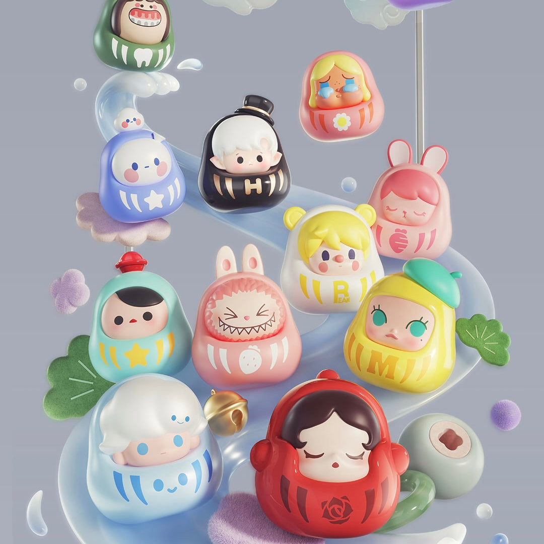 POP BEAN 06 - Daruma Series Mini Charm Toy Figure 04/21/2023