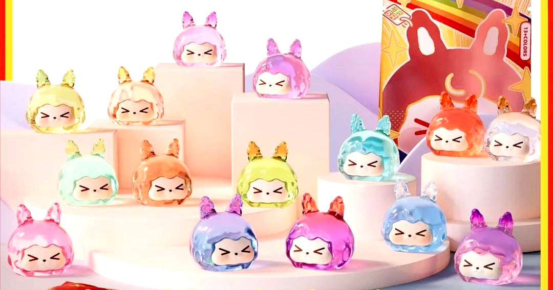 Kiki Bean - Sugar Head Crystal Rainbow Mini Charms Blind Bag Jar