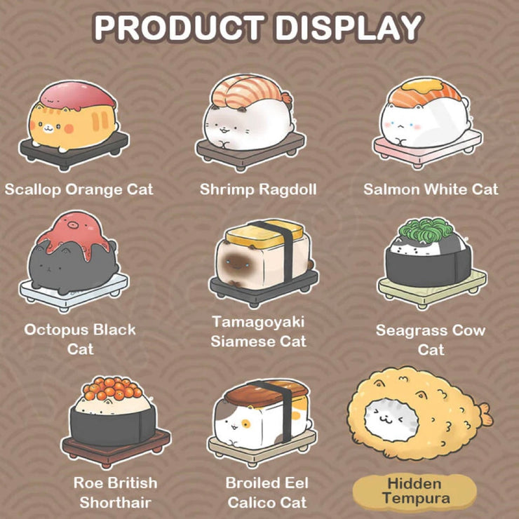 Cat Energy - Sushi Kitty Series Mystery Box Blind Box Toy Figure