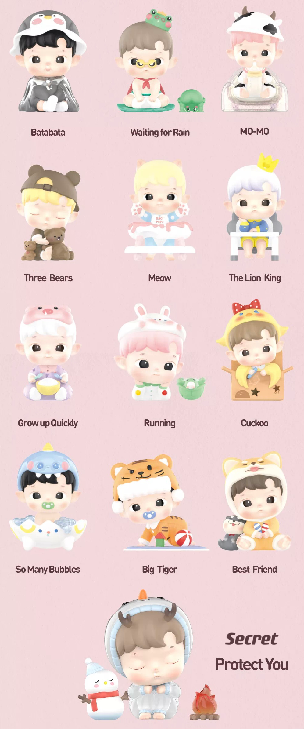 Hacipupu - The Growth Diary Series Mystery Box Blind Box Toy Figure
