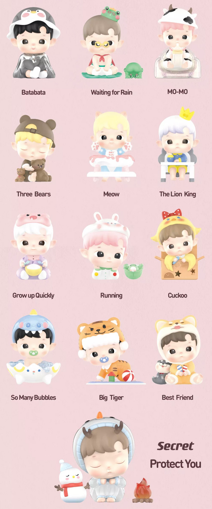 Hacipupu - The Growth Diary Series Mystery Box Blind Box Toy Figure