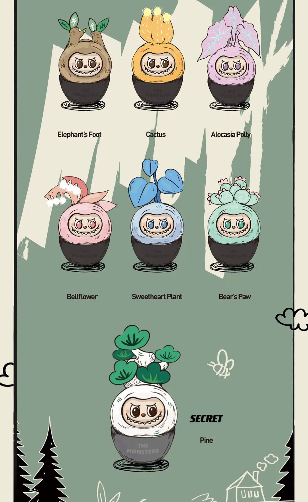 Labubu The Monsters - Naughty Plants Series Mystery Box Blind Box