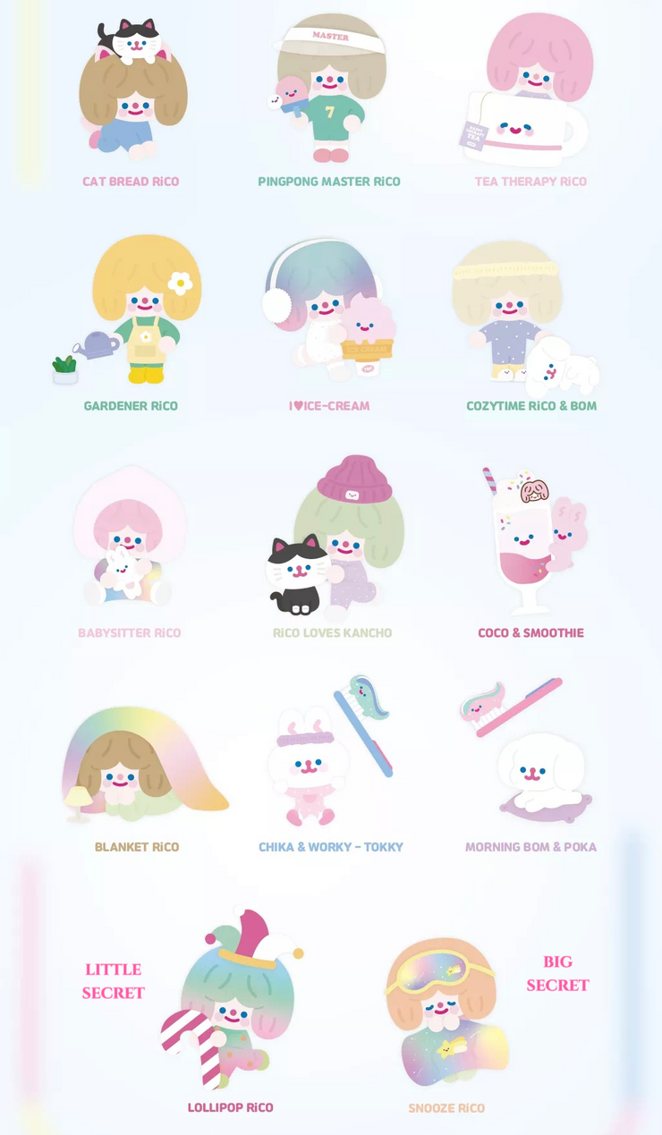 【SALE before US May Tariff】 RiCO - Happy Daily Series Mystery Box Blind Box Toy Figure