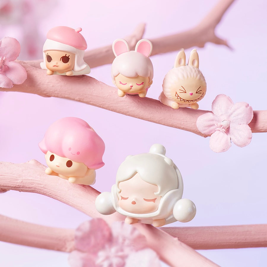 POP BEAN 05 - Sakura Cherry Blossom Lying-down Series Mini Charm