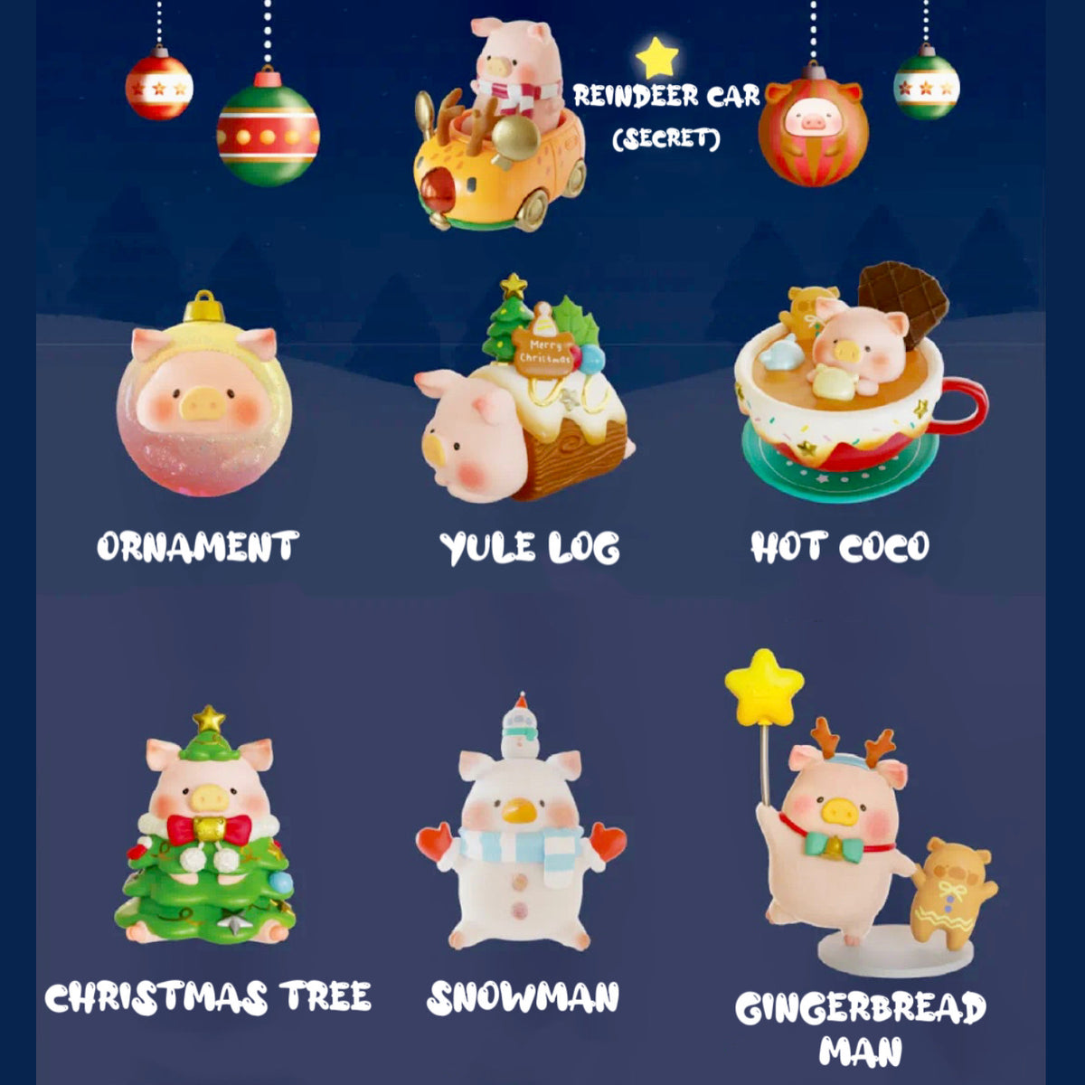 【017】Lulu the Piggy - Christmas Land Series Mystery Box Blind Box Toy Figure