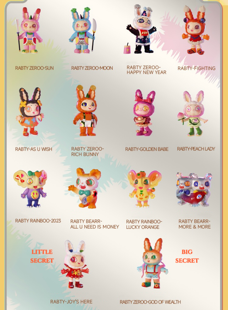 Agan - 2023 Yeaohua Rabty Year The Year of Rabbit Series Mystery Box Blind Box Toy Figure